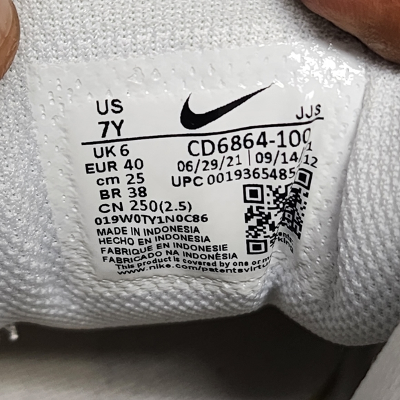 Nike Air Max 90 LTR White  Sneakers Shoes 7Y - Picture 9 of 9